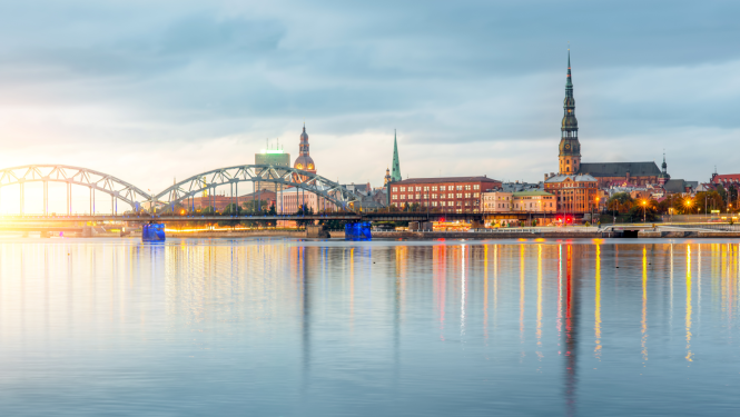 Skats ar Rīgas panorāmu
